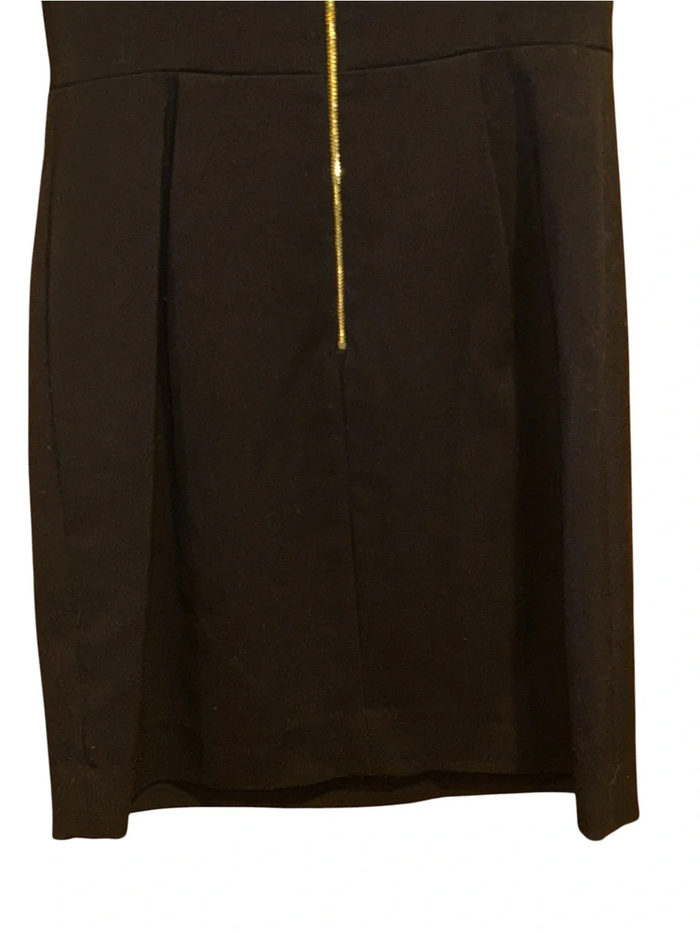 Kate Spade New York Black Sleeveless Sheath Dress Gold‎ Back Zip Size 2 Formal